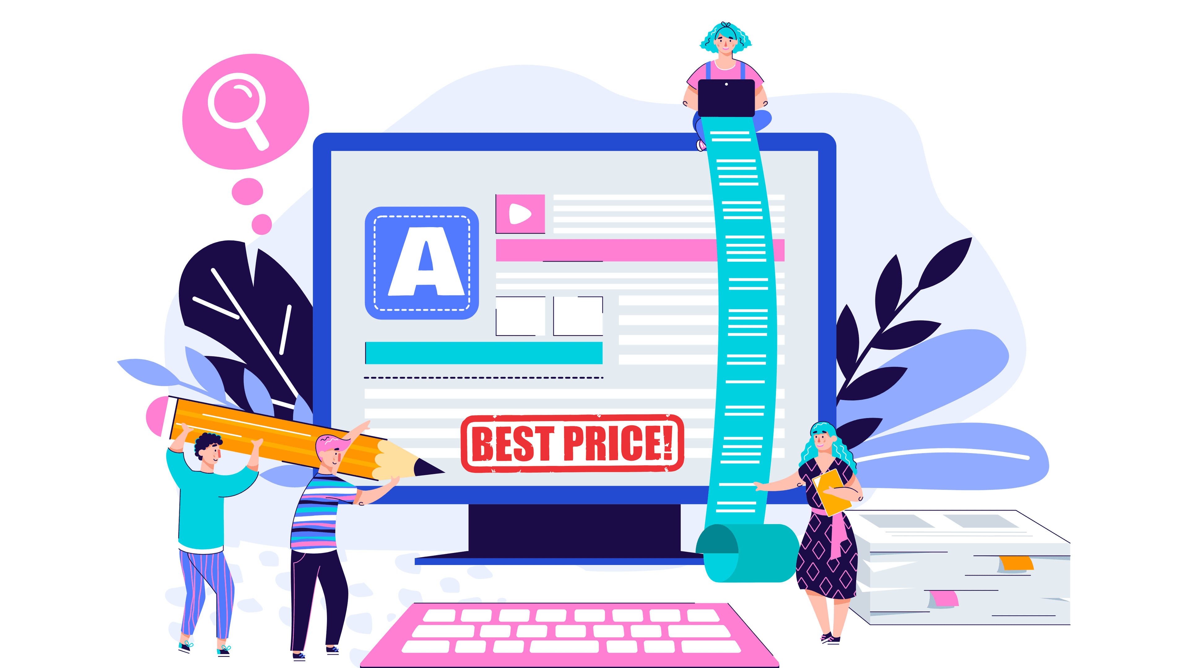 Determining the price of a site